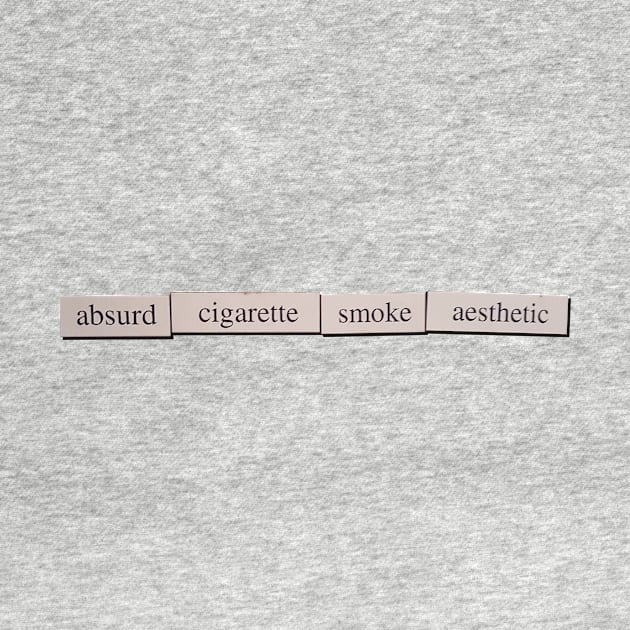 Absurd cigarette smoke aesthetic - refrigerator magnets by dumbvaporwave